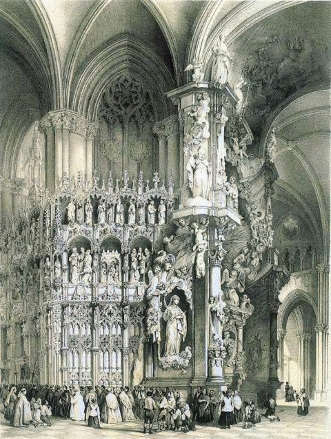 Altar llamado el transparente en la catedral de Toledo